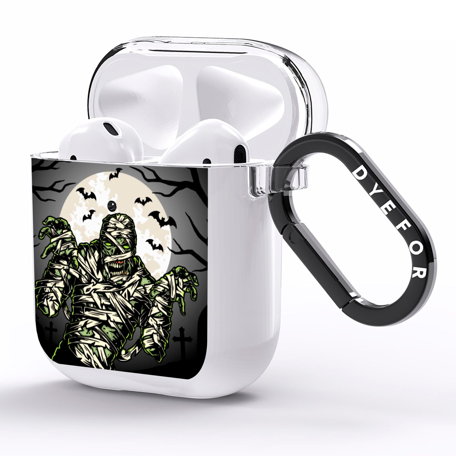 Halloween Mummy AirPods Clear Case Side Image