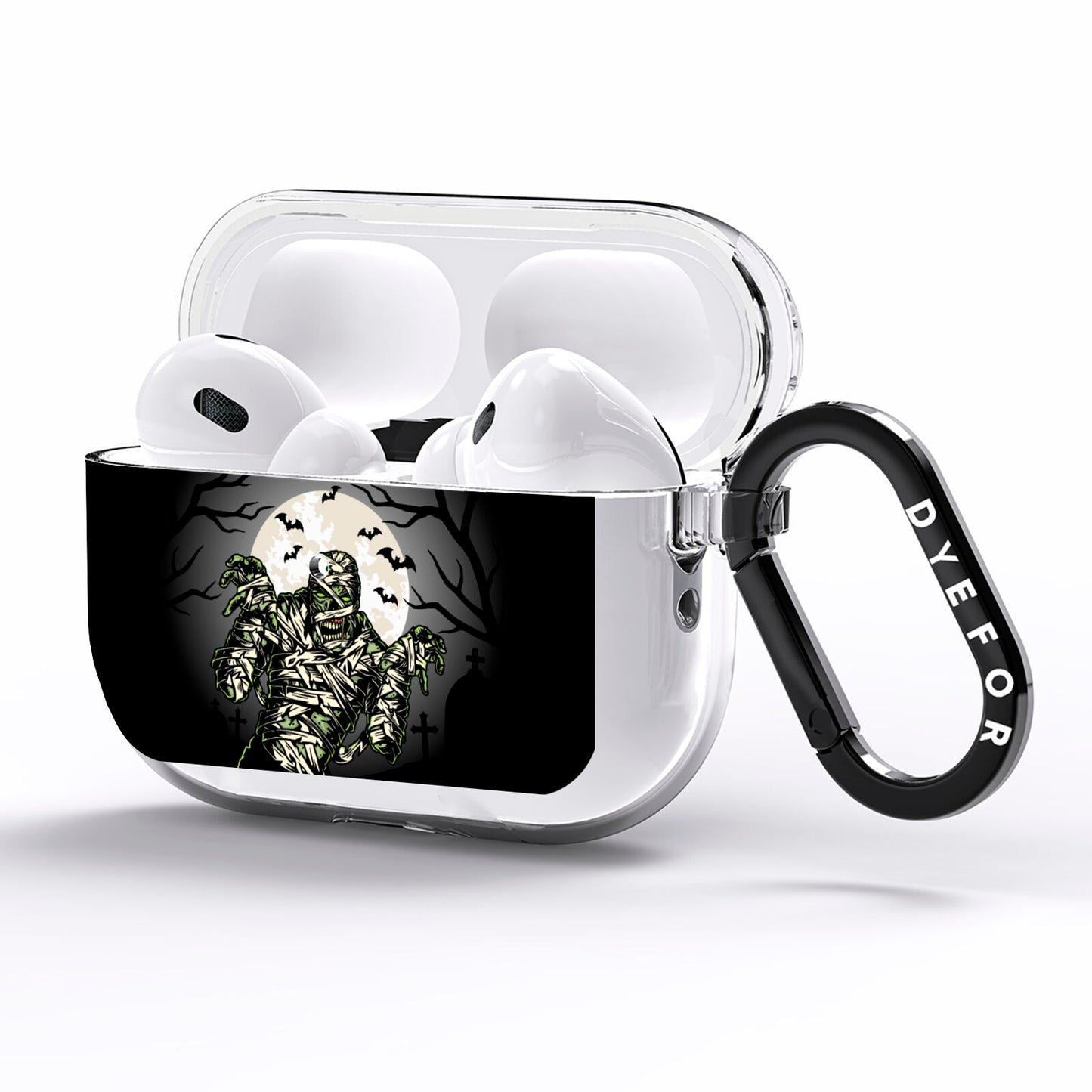 Halloween Mummy AirPods Pro Clear Case Side Image
