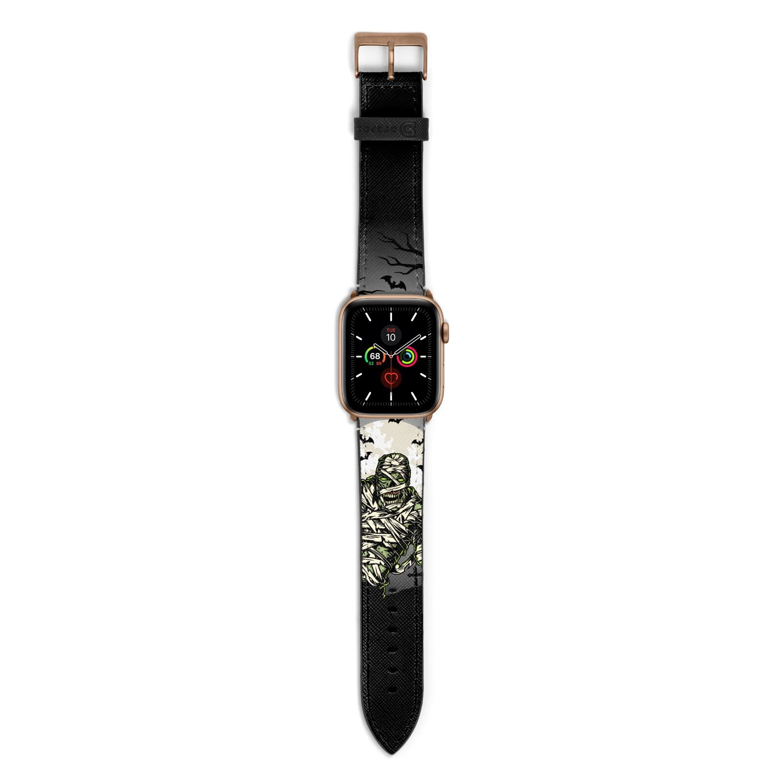Halloween Mummy Apple Watch Strap with Gold Hardware