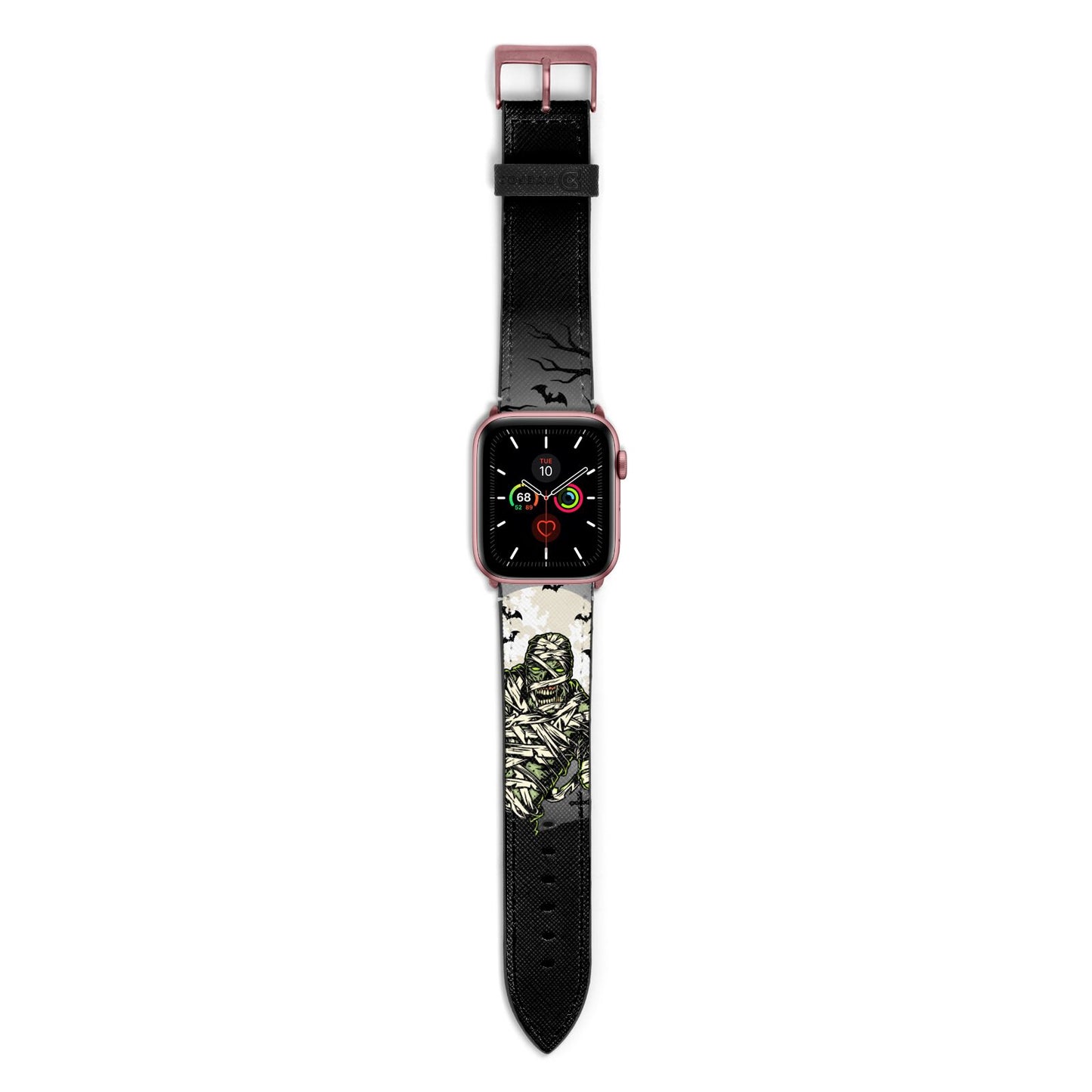 Halloween Mummy Apple Watch Strap with Rose Gold Hardware