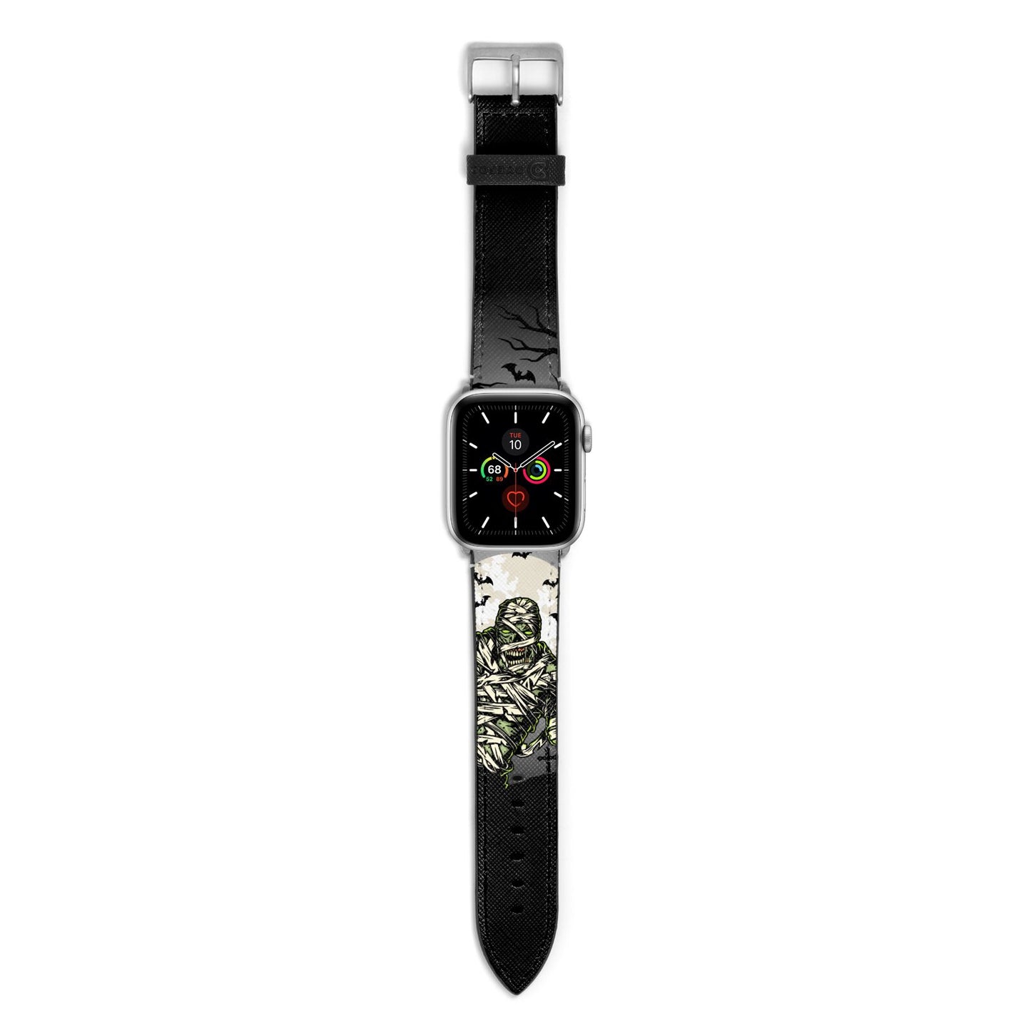 Halloween Mummy Apple Watch Strap with Silver Hardware