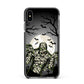 Halloween Mummy Apple iPhone Xs Max Impact Case Black Edge on Black Phone