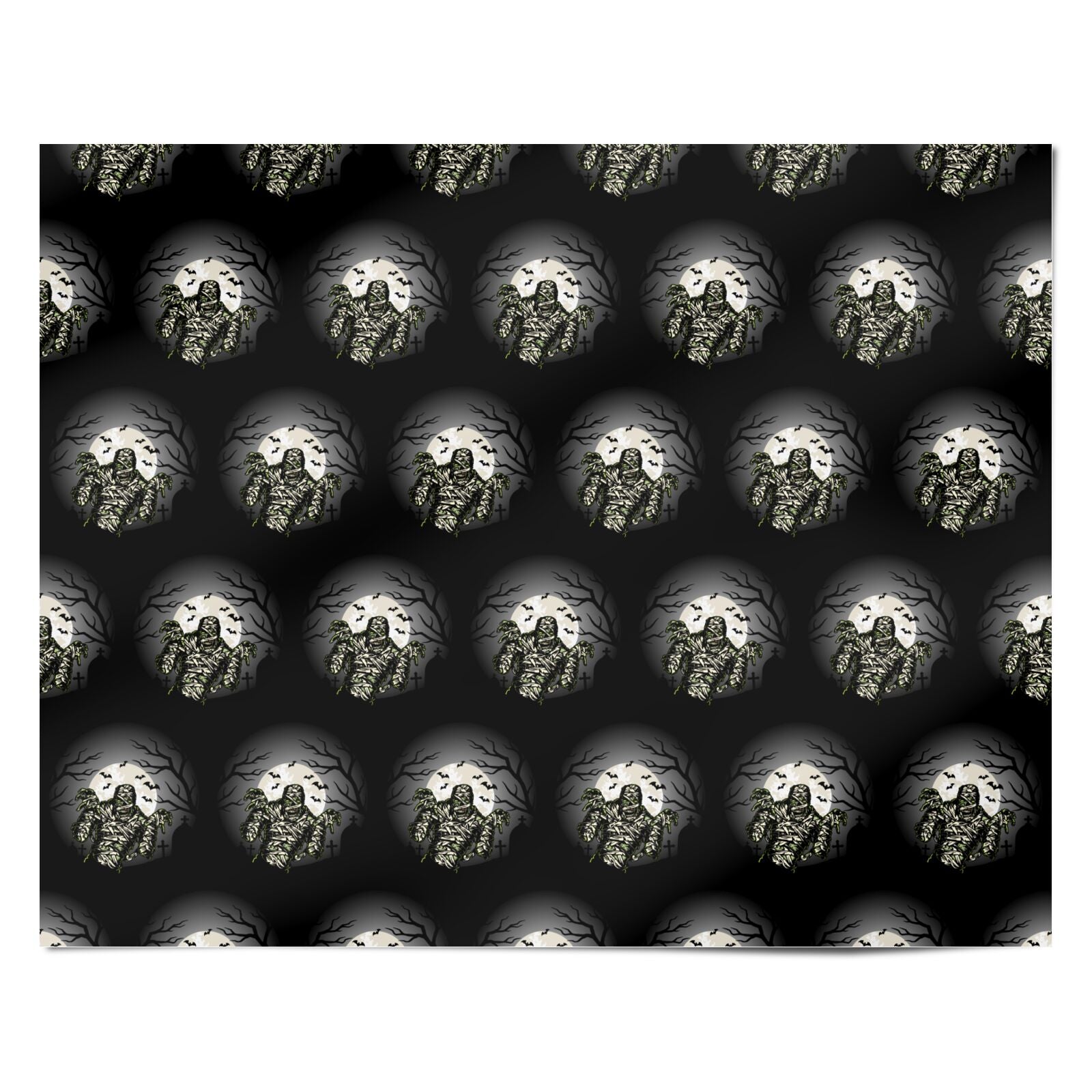 Halloween Mummy Personalised Wrapping Paper Alternative