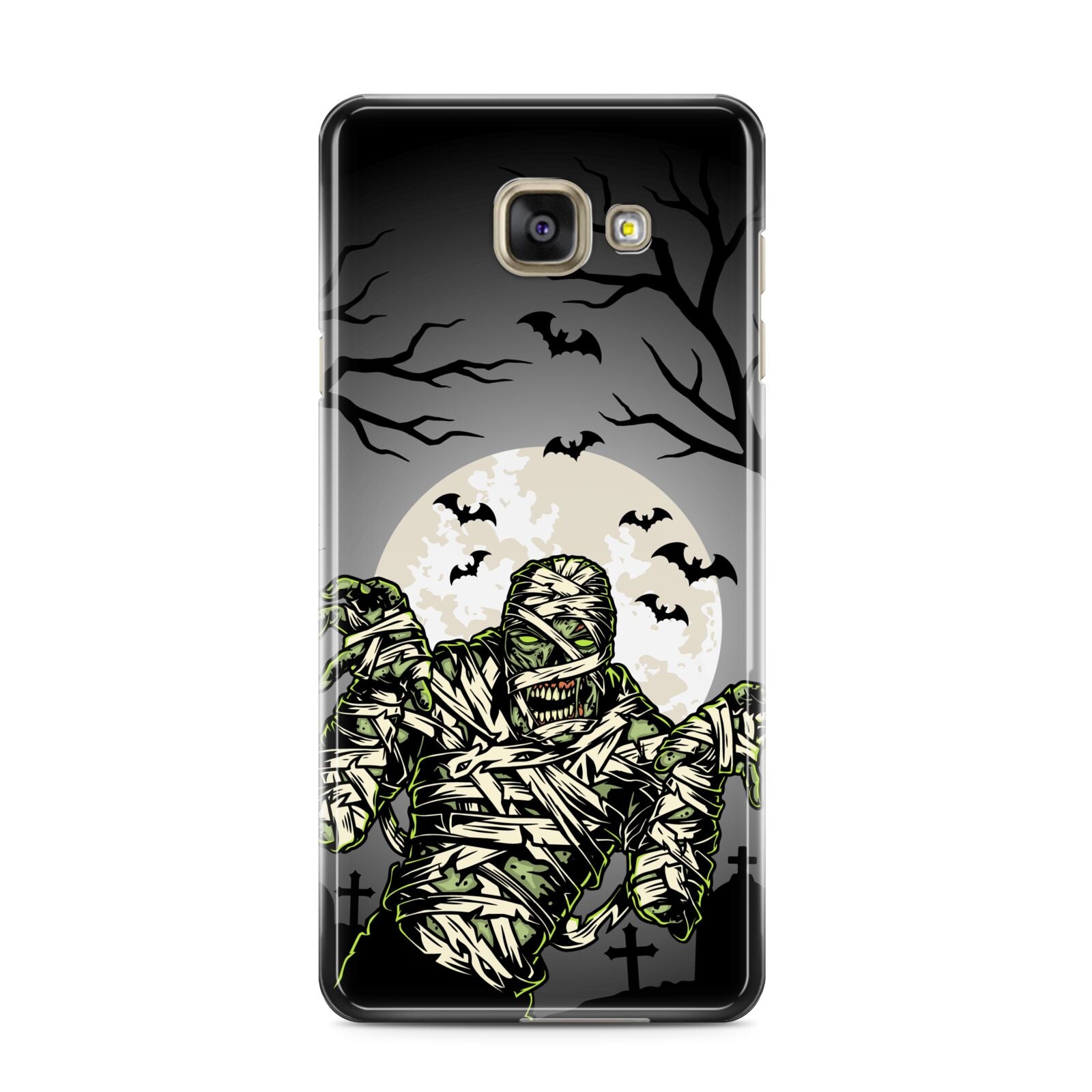 Halloween Mummy Samsung Galaxy A3 2016 Case on gold phone