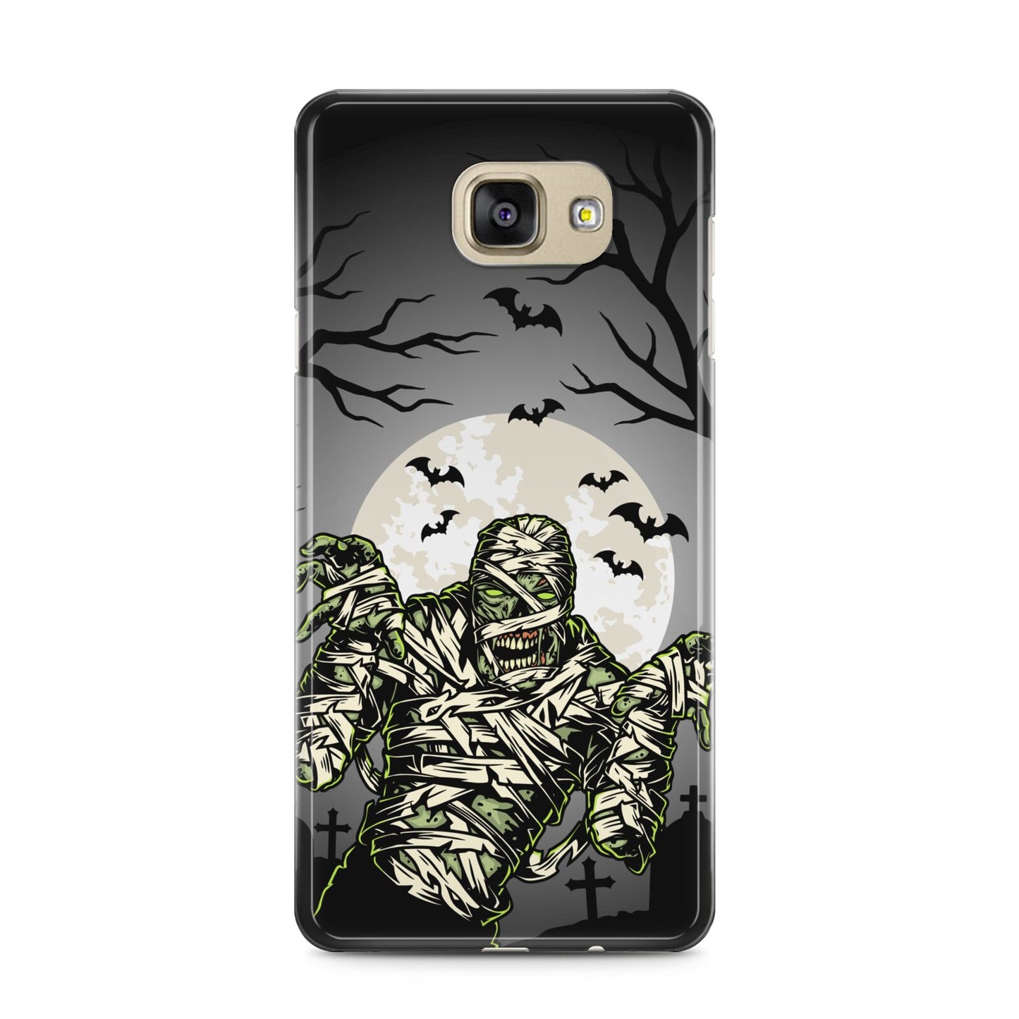 Halloween Mummy Samsung Galaxy A5 2016 Case on gold phone
