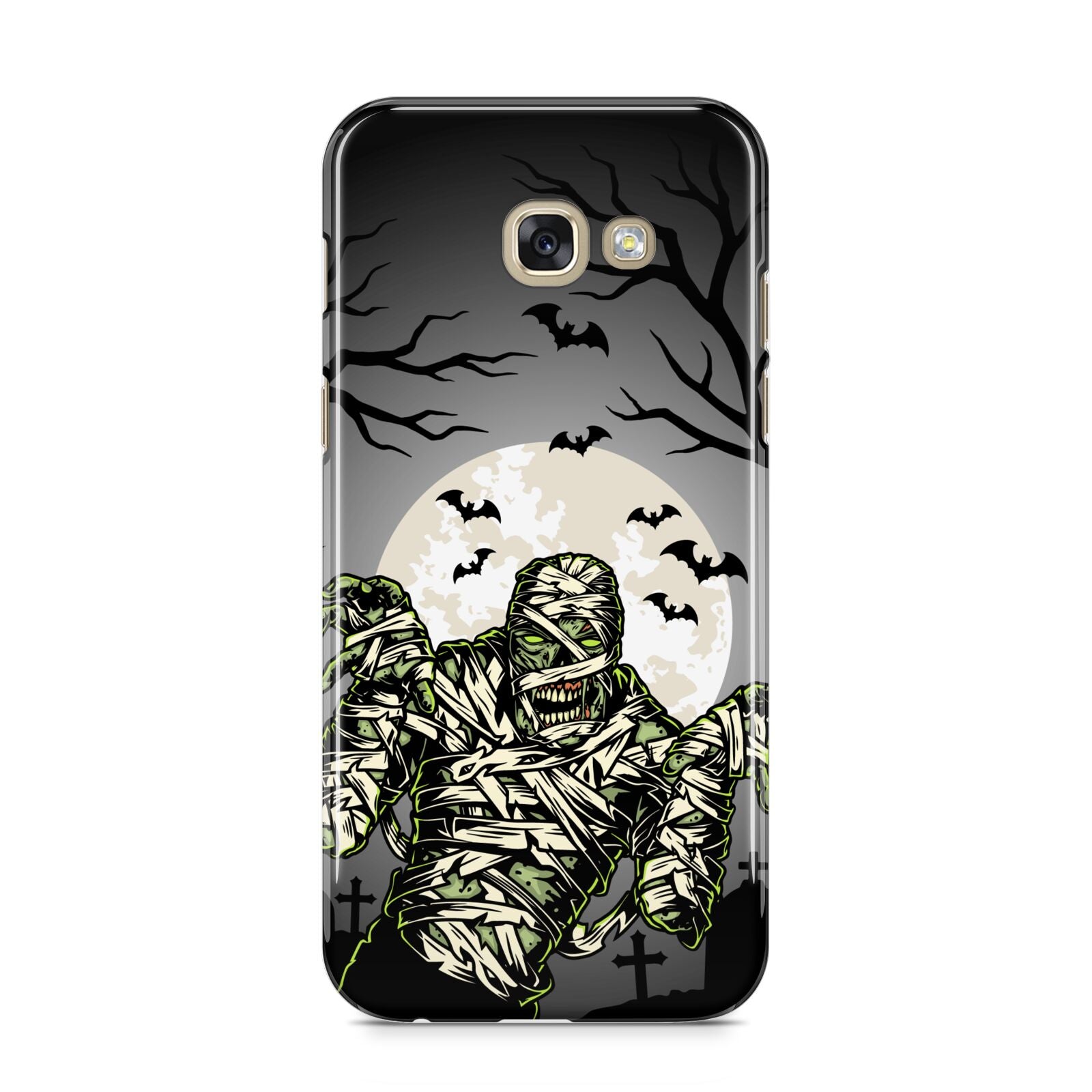 Halloween Mummy Samsung Galaxy A5 2017 Case on gold phone