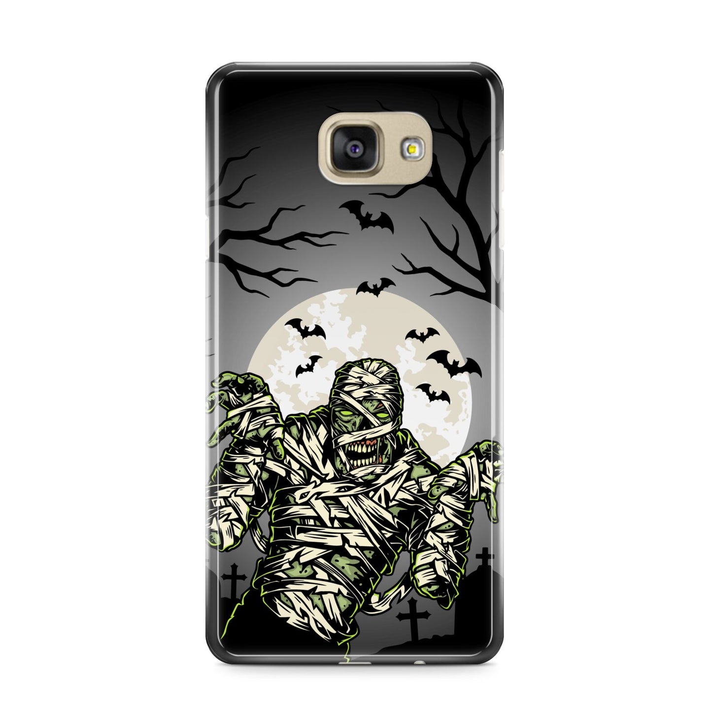 Halloween Mummy Samsung Galaxy A9 2016 Case on gold phone
