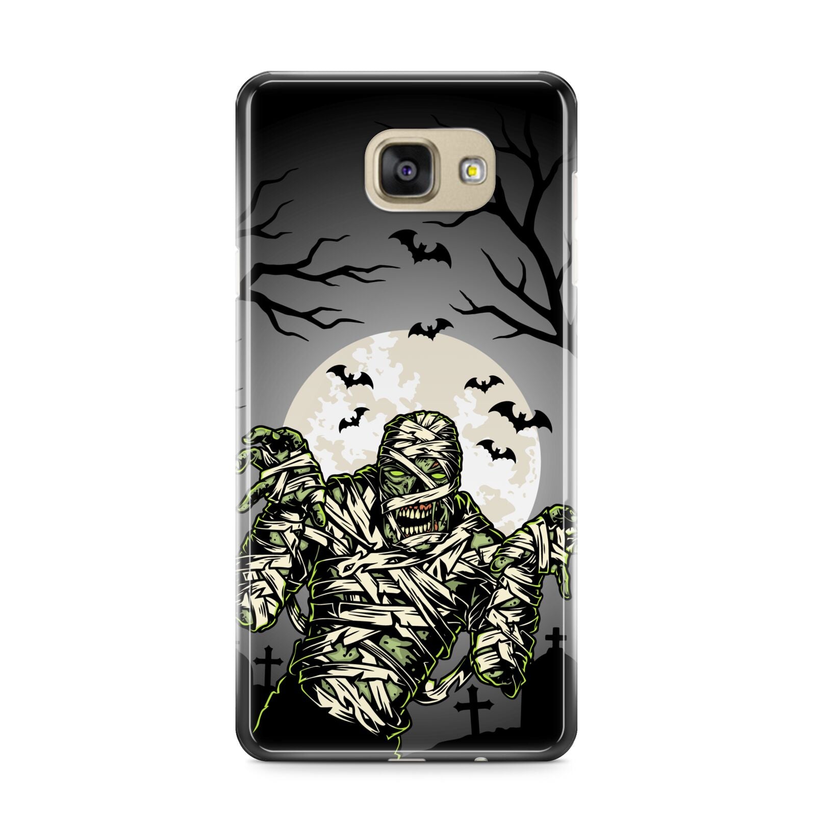 Halloween Mummy Samsung Galaxy A9 2016 Case on gold phone