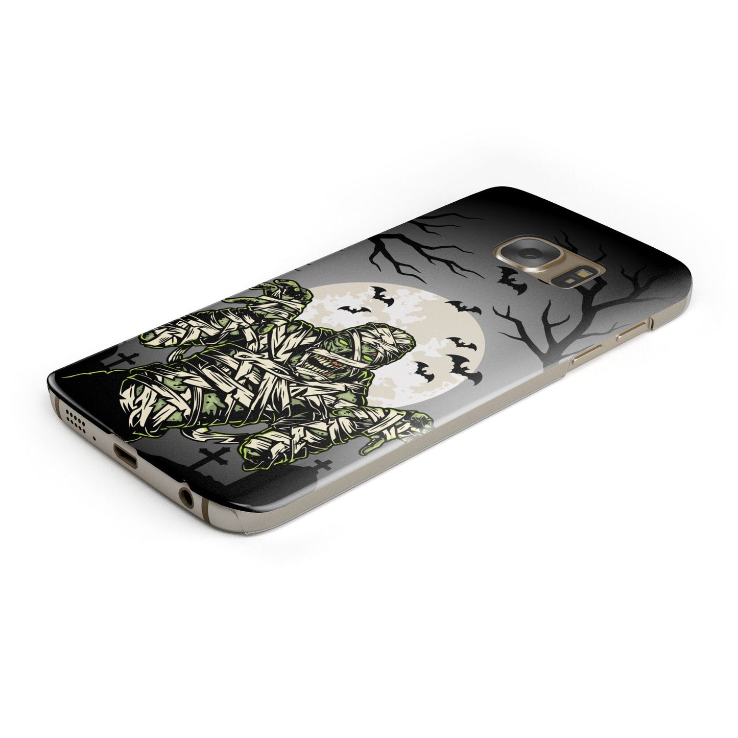 Halloween Mummy Samsung Galaxy Case Bottom Cutout
