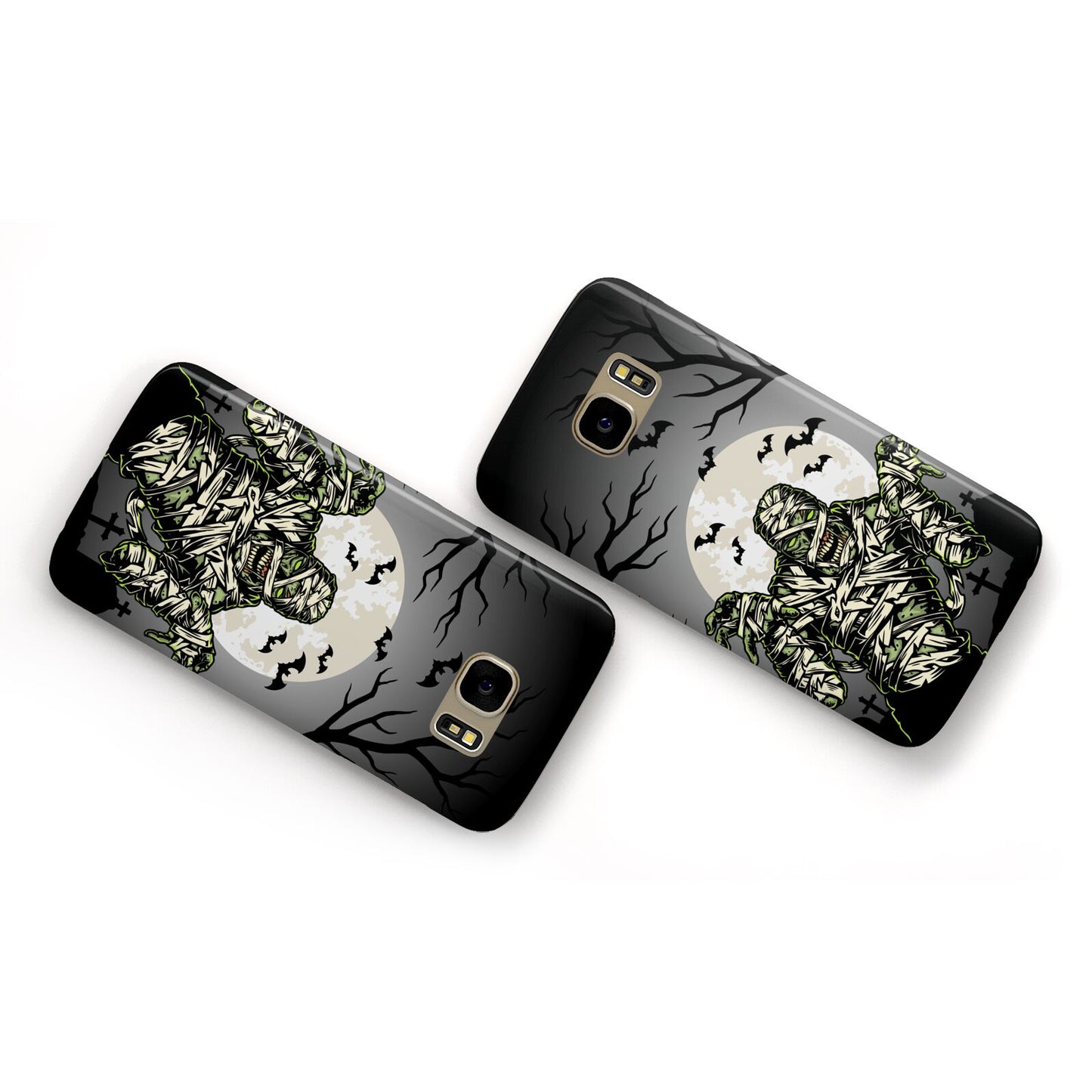 Halloween Mummy Samsung Galaxy Case Flat Overview