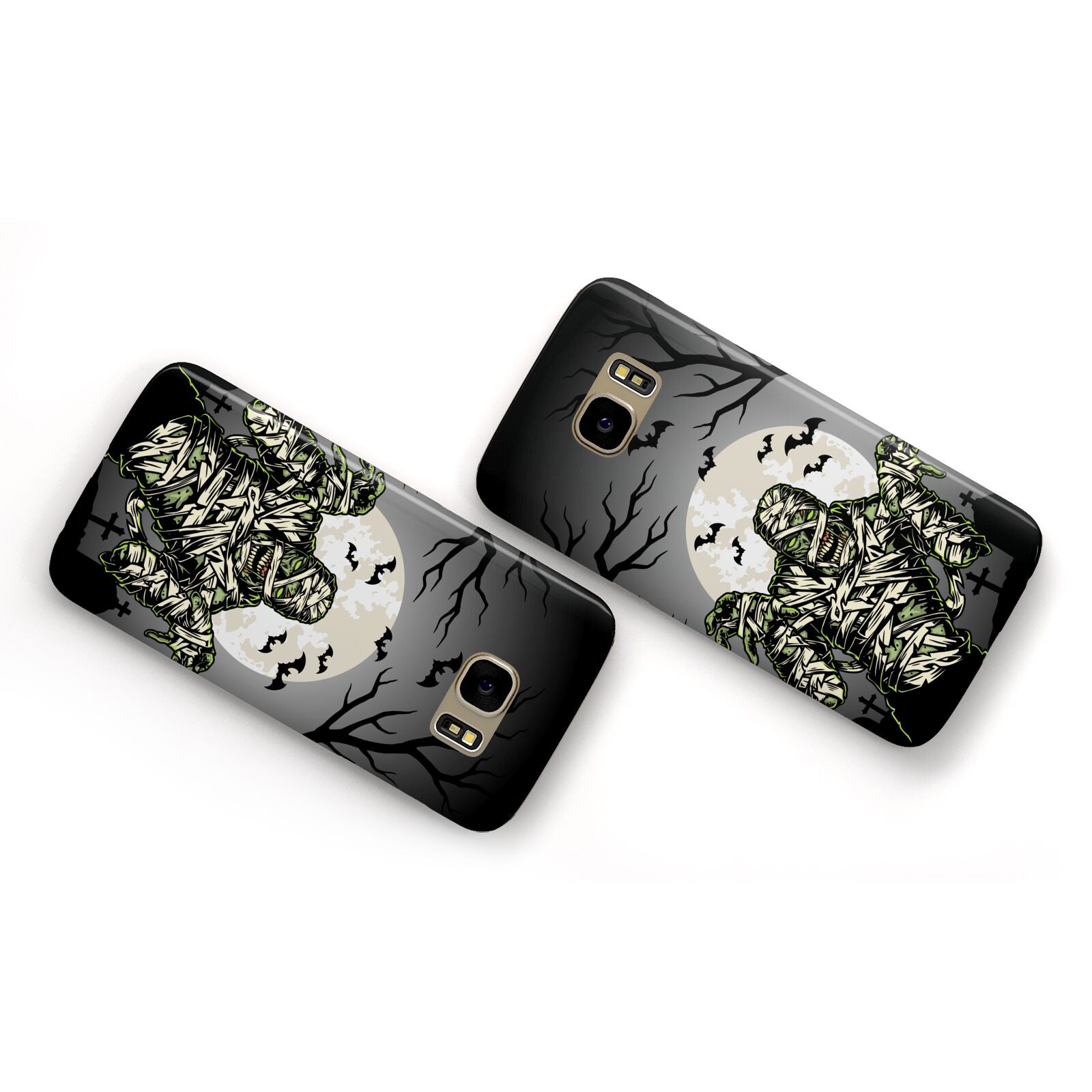 Halloween Mummy Samsung Galaxy Case Flat Overview