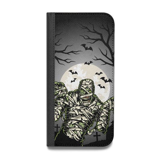 Halloween Mummy Vegan Leather Flip iPhone Case