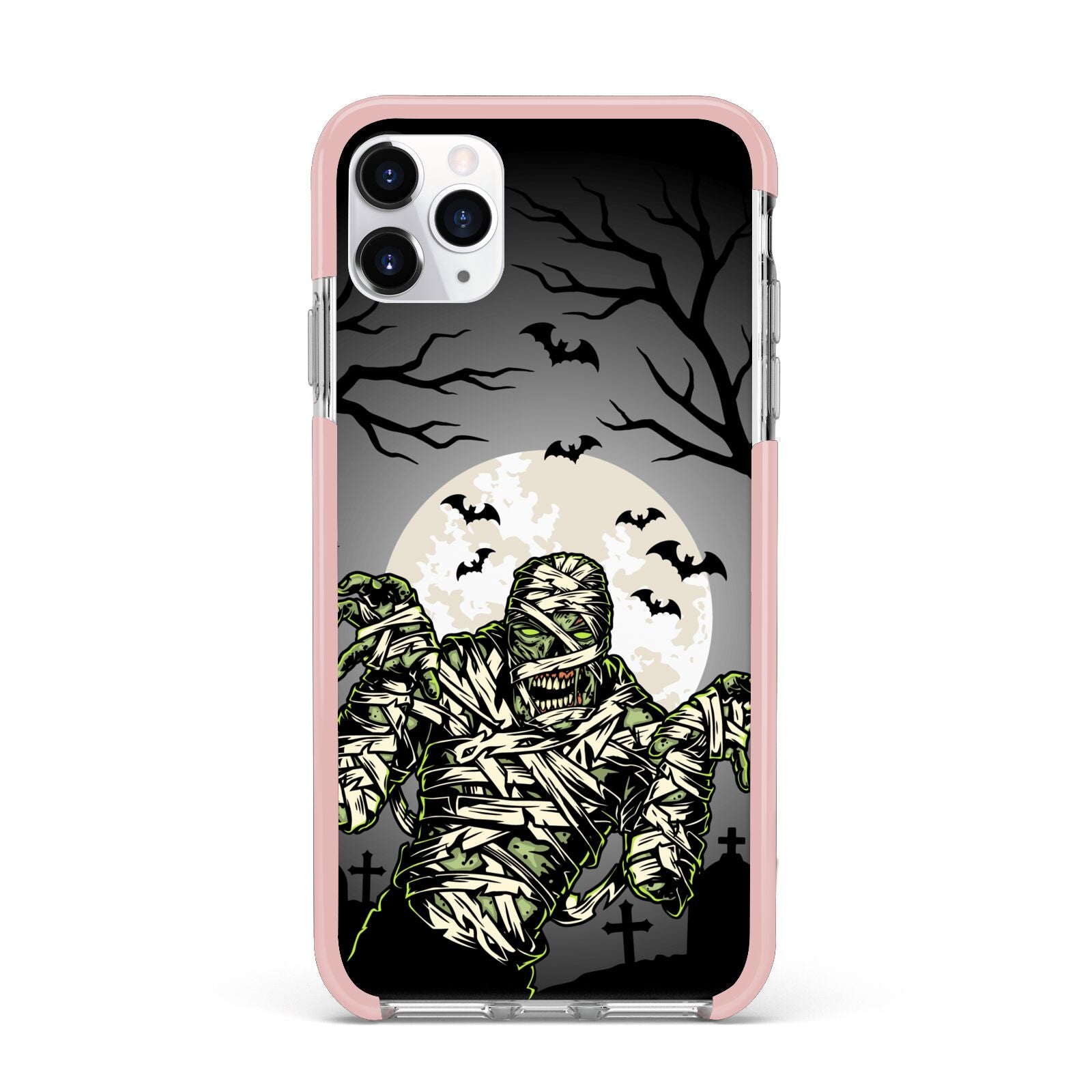 Halloween Mummy iPhone 11 Pro Max Impact Pink Edge Case