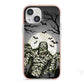 Halloween Mummy iPhone 13 Mini TPU Impact Case with Pink Edges