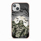 Halloween Mummy iPhone 13 TPU Impact Case with Pink Edges