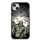 Halloween Mummy iPhone 14 Plus Black Impact Case on Silver phone
