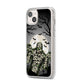 Halloween Mummy iPhone 14 Plus Clear Tough Case Starlight Angled Image