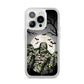 Halloween Mummy iPhone 14 Pro Clear Tough Case Silver