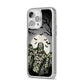 Halloween Mummy iPhone 14 Pro Max Glitter Tough Case Silver Angled Image
