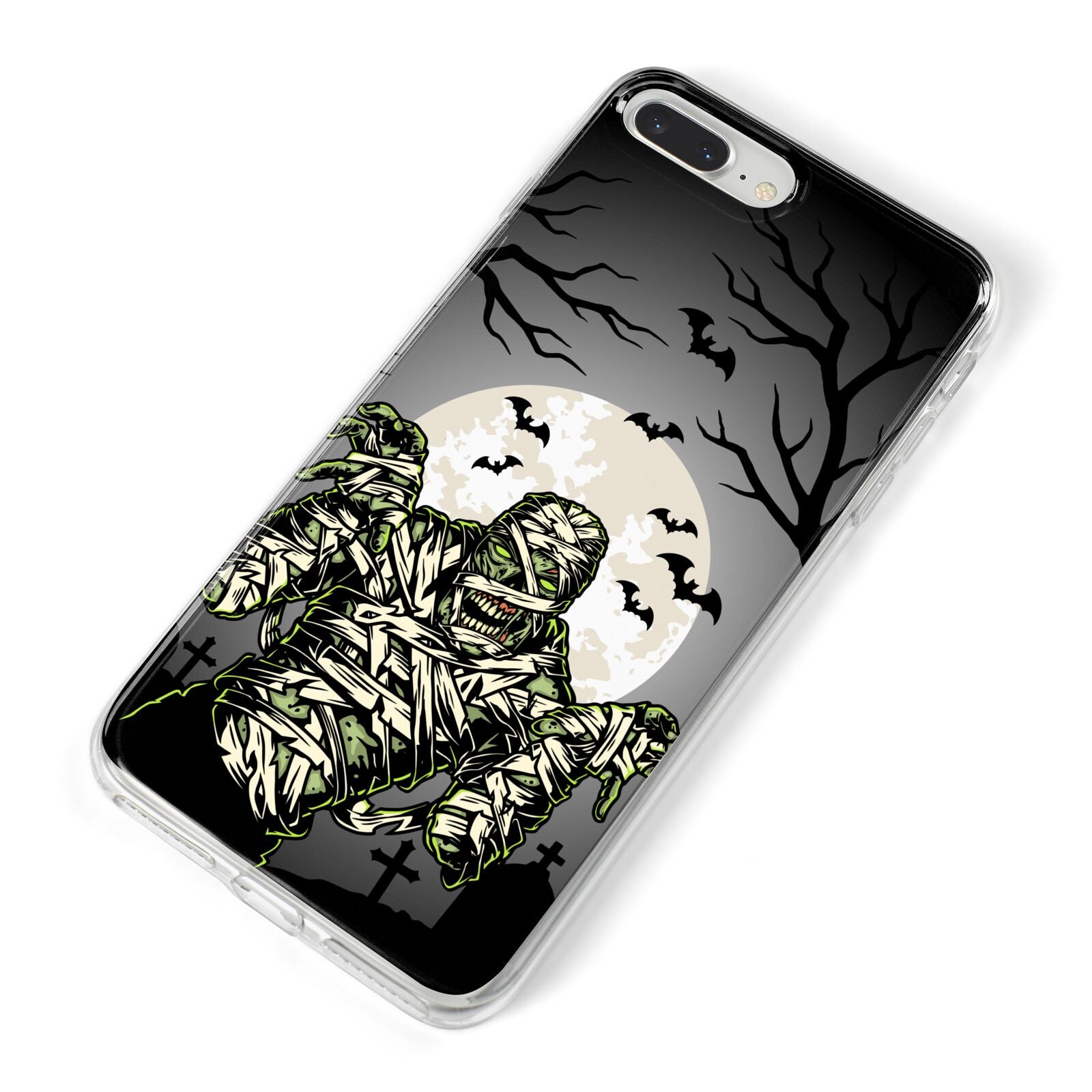 Halloween Mummy iPhone 8 Plus Bumper Case on Silver iPhone Alternative Image
