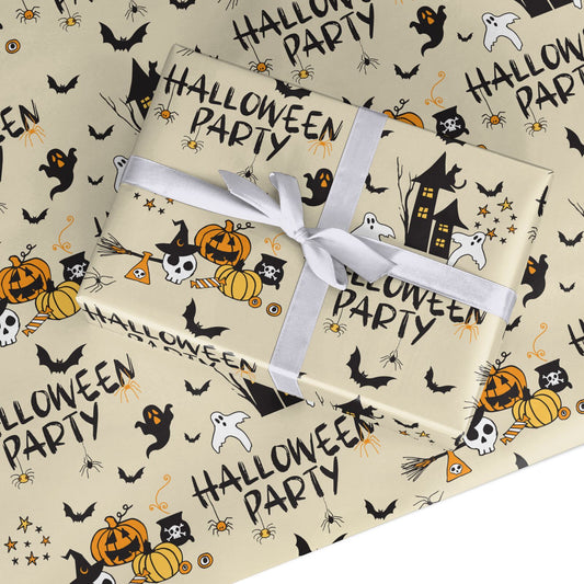 Halloween Party Custom Wrapping Paper