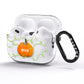 Halloween Pumpkin Personalised AirPods Pro Glitter Case Side Image