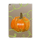 Halloween Pumpkin Personalised Apple iPad Gold Case