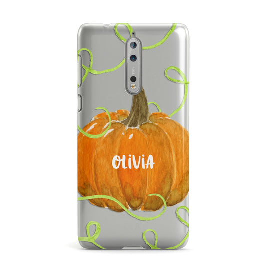 Halloween Pumpkin Personalised Nokia Case