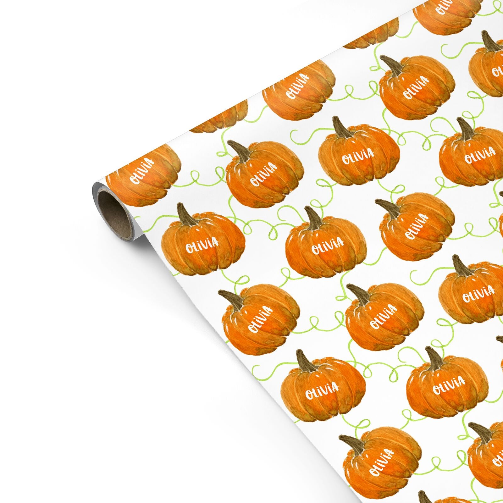 Halloween Pumpkin Personalised Personalised Gift Wrap