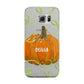 Halloween Pumpkin Personalised Samsung Galaxy S6 Edge Case