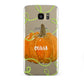Halloween Pumpkin Personalised Samsung Galaxy S7 Edge Case