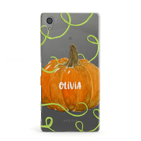 Halloween Pumpkin Personalised Sony Xperia Case