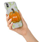 Halloween Pumpkin Personalised iPhone X Bumper Case on Silver iPhone Alternative Image 2