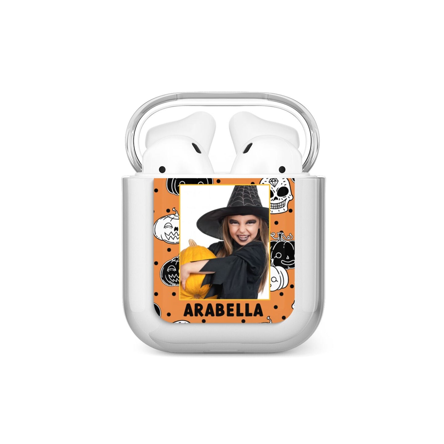 Halloween Pumpkins Photo Upload AirPods Case