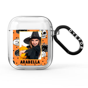 Halloween Pumpkins Photo Upload AirPods Case