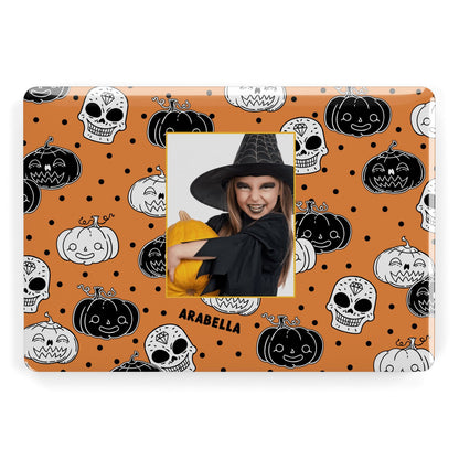 Halloween Pumpkins Photo Upload Apple MacBook Case