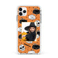 Halloween Pumpkins Photo Upload Apple iPhone 11 Pro Max in Silver with White Impact Case