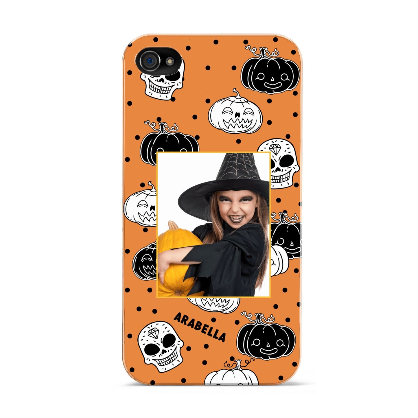 Halloween Pumpkins Photo Upload Apple iPhone 4s Case