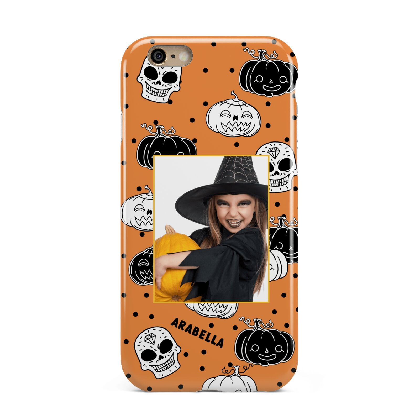 Halloween Pumpkins Photo Upload Apple iPhone 6 3D Tough Case