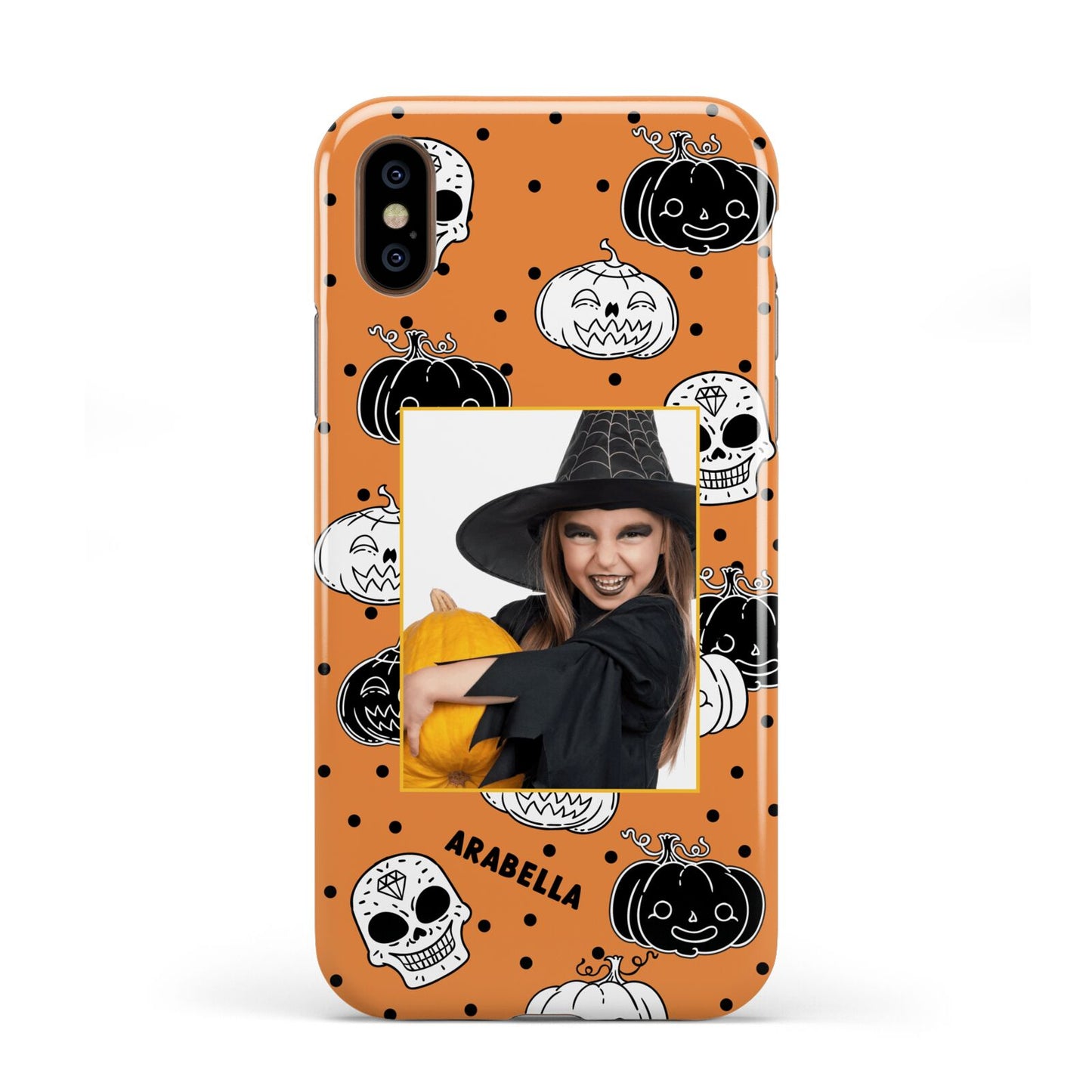 Halloween Pumpkins Photo Upload Apple iPhone XS 3D Tough