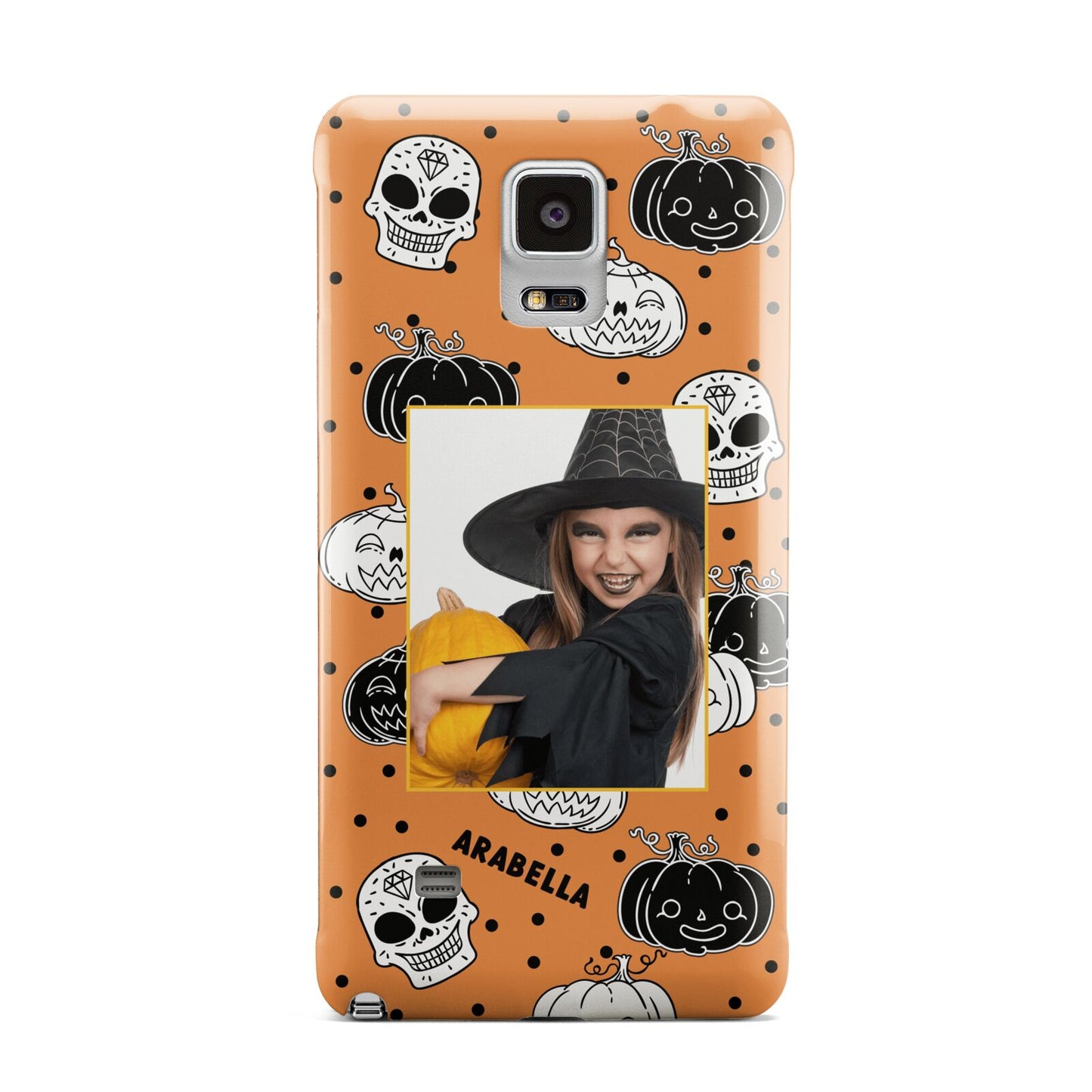 Halloween Pumpkins Photo Upload Samsung Galaxy Note 4 Case
