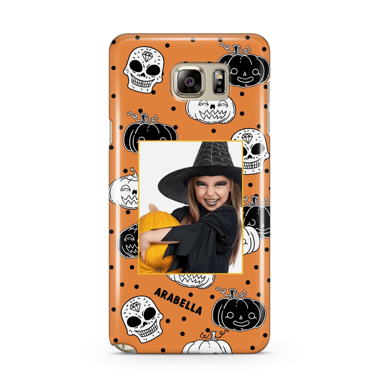 Halloween Pumpkins Photo Upload Samsung Galaxy Note 5 Case
