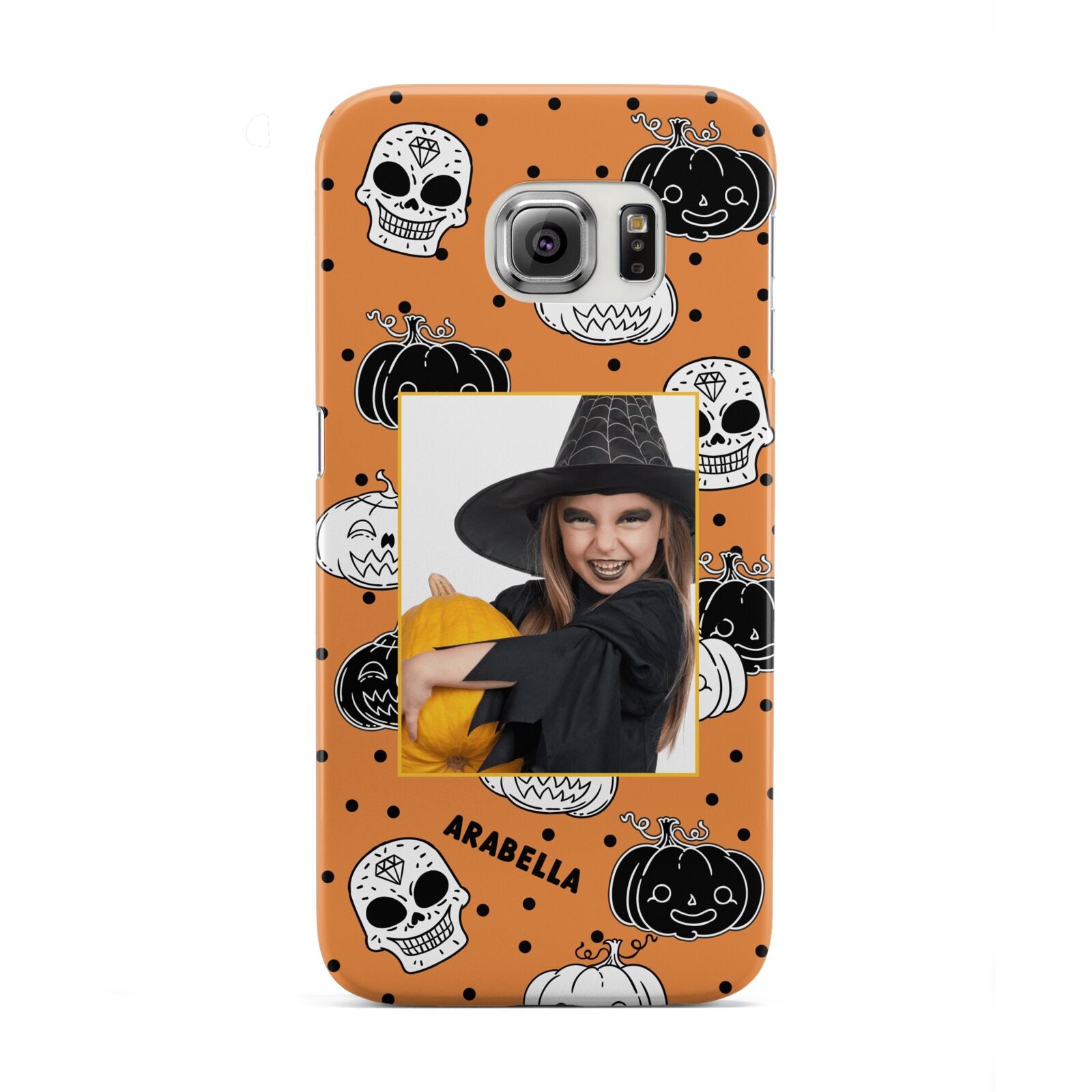 Halloween Pumpkins Photo Upload Samsung Galaxy S6 Edge Case