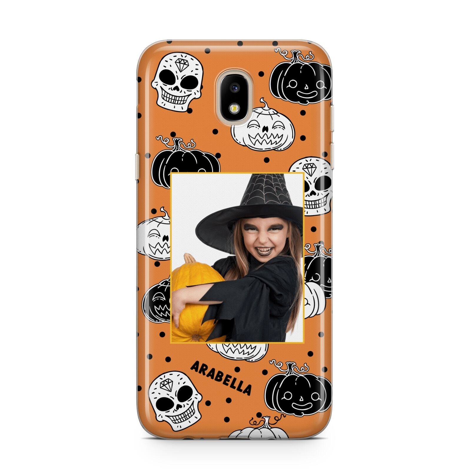 Halloween Pumpkins Photo Upload Samsung J5 2017 Case