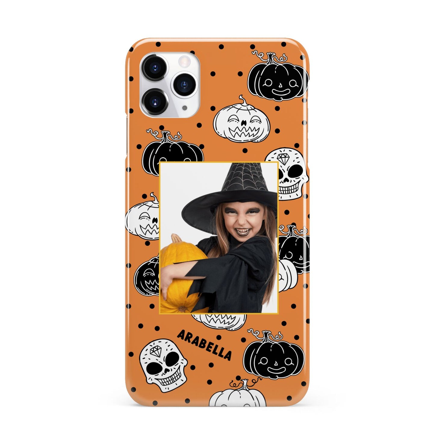 Halloween Pumpkins Photo Upload iPhone 11 Pro Max 3D Snap Case