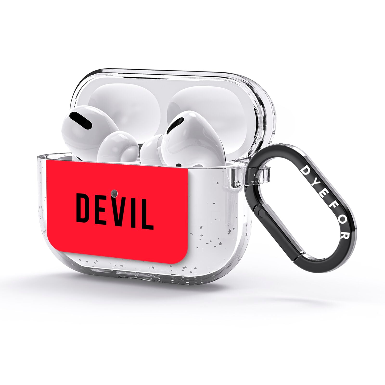 Halloween Red Devil AirPods Glitter Case 3rd Gen Side Image