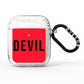 Halloween Red Devil AirPods Glitter Case