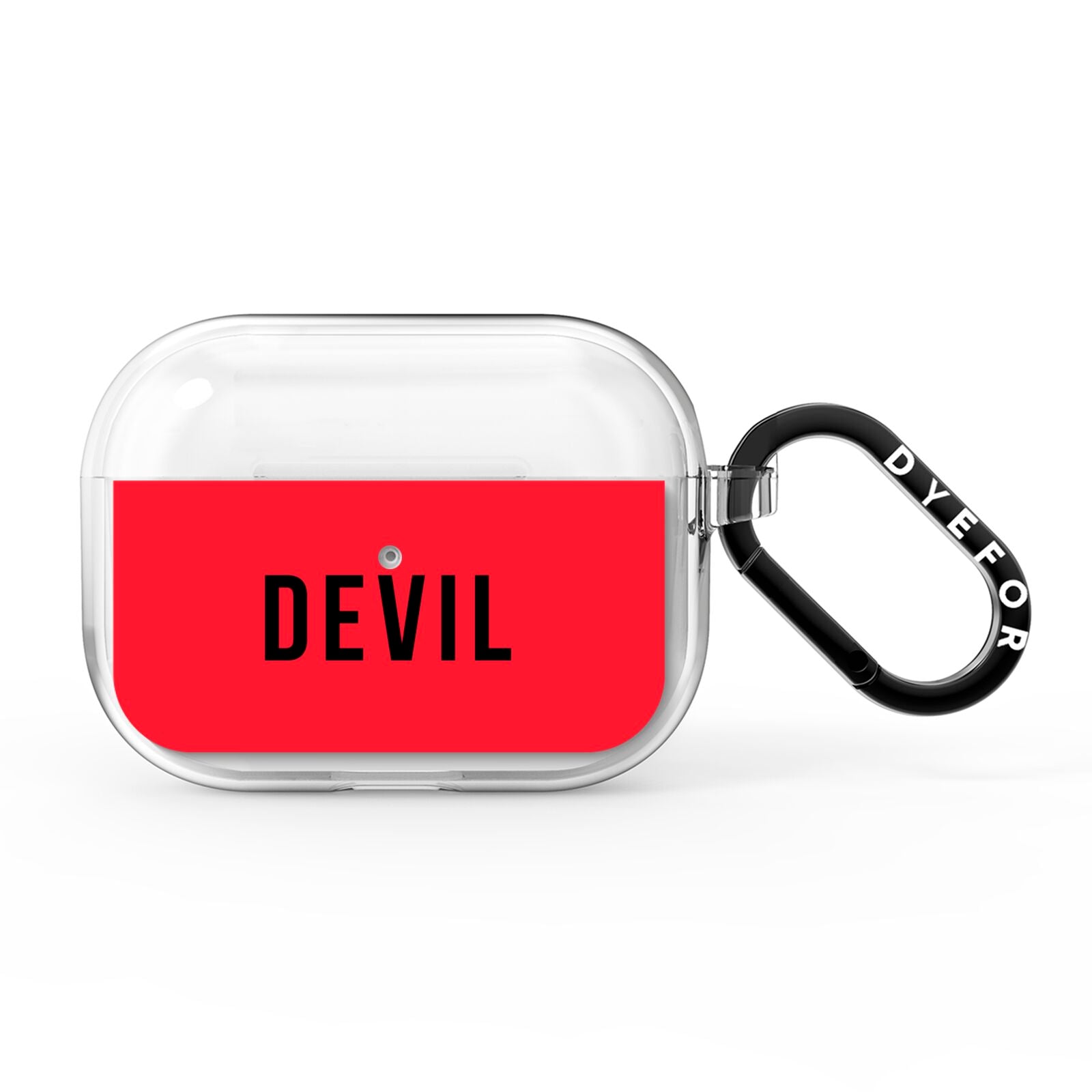 Halloween Red Devil AirPods Pro Clear Case