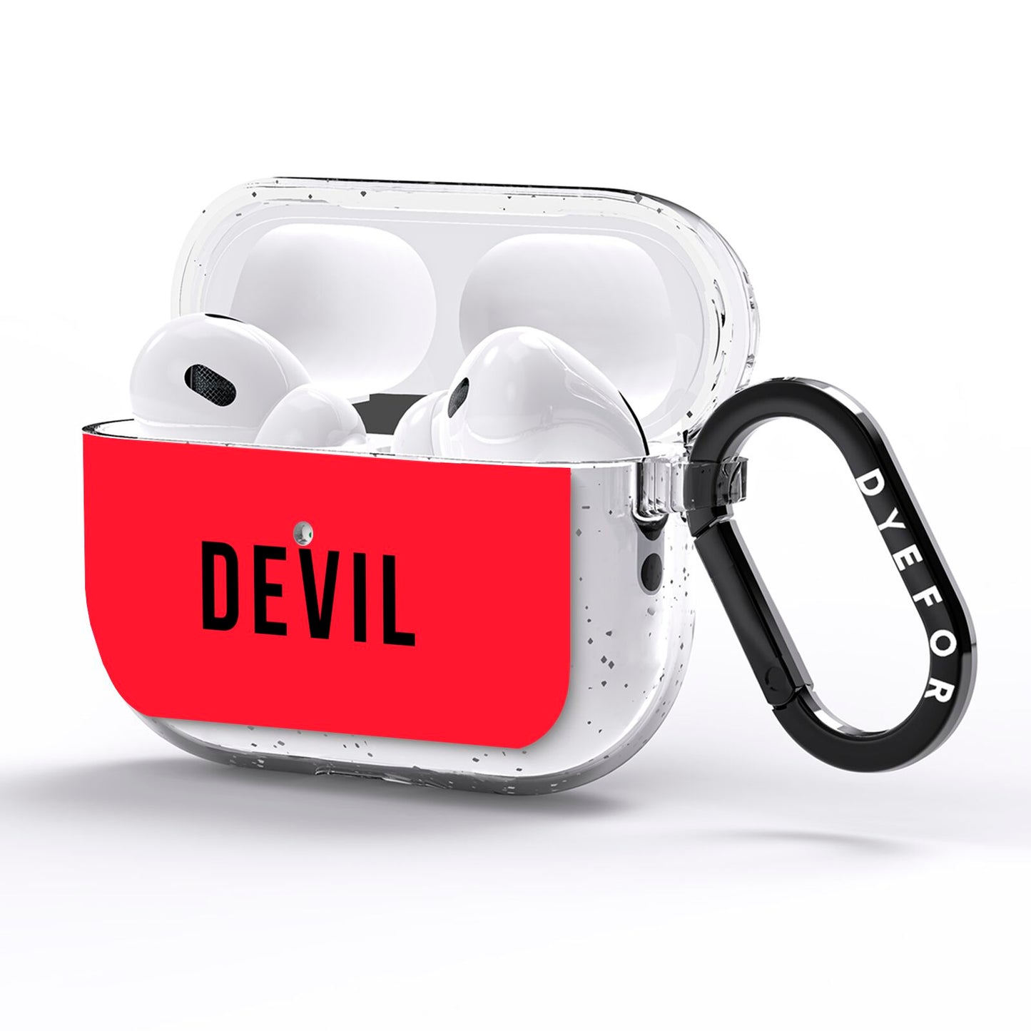 Halloween Red Devil AirPods Pro Glitter Case Side Image