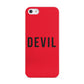 Halloween Red Devil Apple iPhone 5 Case